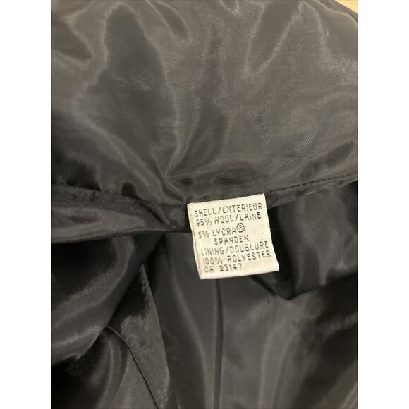 Talbots Women's 10P Jacket Black Long Sleeve 3 buttons Faux Pockets Collared - Picture 8 of 10